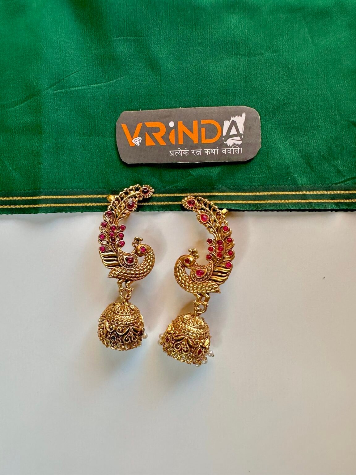 Peacock Earcuffs