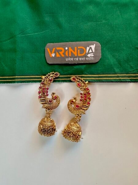 Peacock Earcuffs